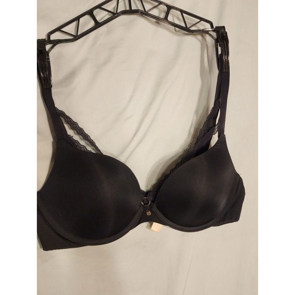 AdoreMe Albe Pushup Bra Black and Lace Size 36C Gently Used